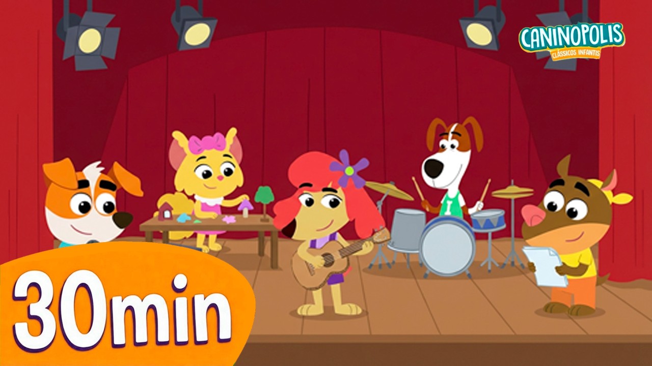 Só Música Boa! 🎶 40 Minutos de Canções Infantis do Caninópolis com Recados do Otto