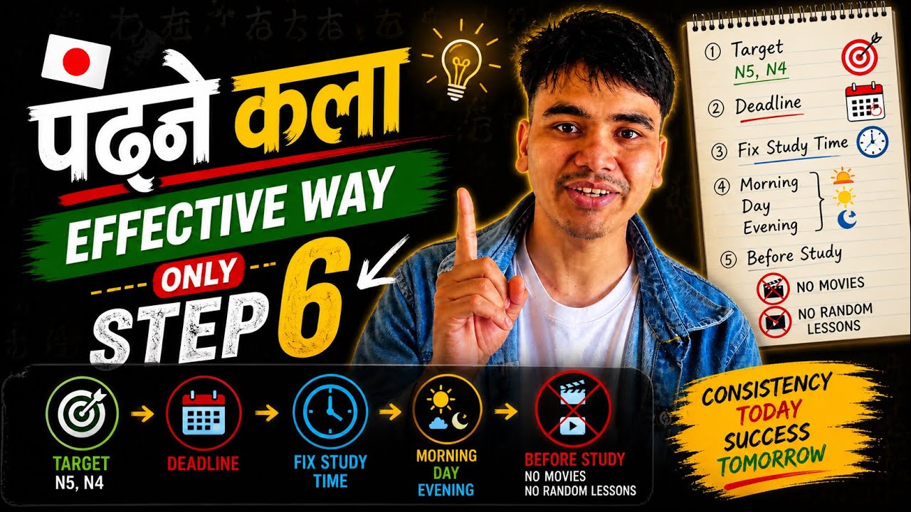 Language पढ्ने कला | Effective Way to Study Japanese 🇯🇵 | Only Step 6 Method