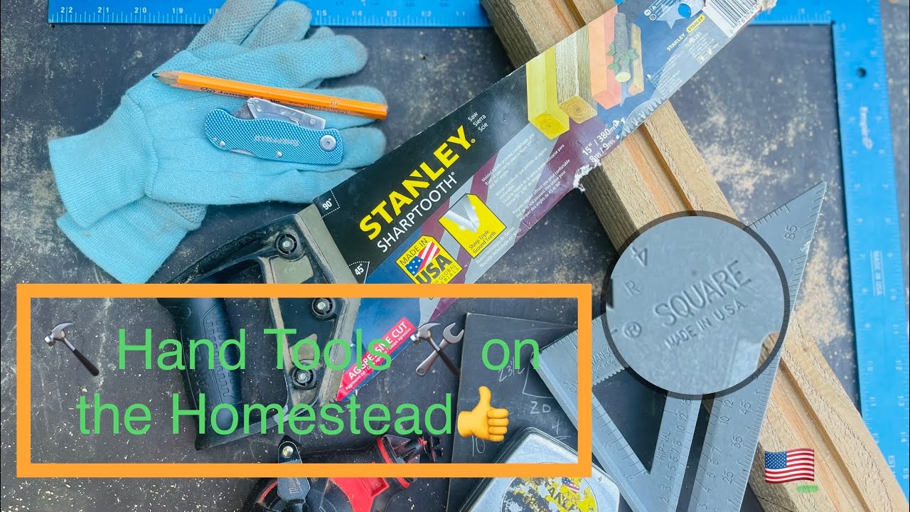 😍🛠️HAND TOOLS on the Homestead, TUTORIAL & FREE wood!!!!🔨👍🐓 