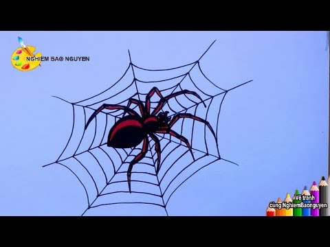 Vẽ Con Nhện/How To Draw Spider - Youtube