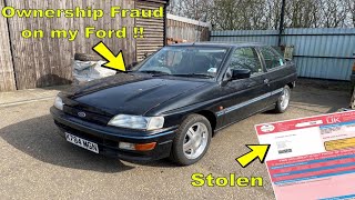 SOMEONE TRIES TO DEFRAUD DVLA AND STEAL OUR FORD RS 2000 ???