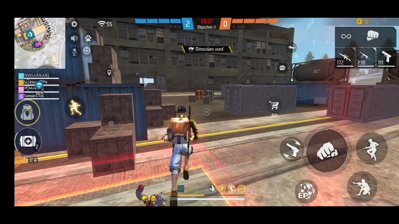 cs rank match 12+kills || free fire || MrNabeel:1k