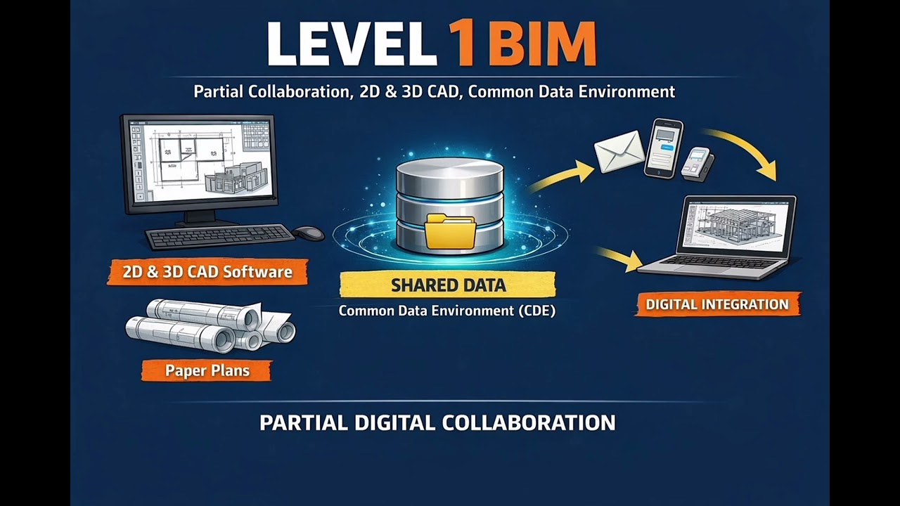 BIM Bascis: Class 002 | Different Levels Of BIM (Building Information Modeling)
