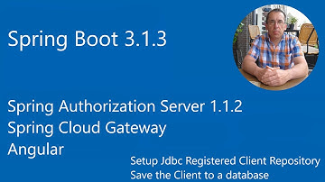 Spring Authorization Server Spring Cloud Gateway - Angular App Setup JdbcRegisteredClientRepository