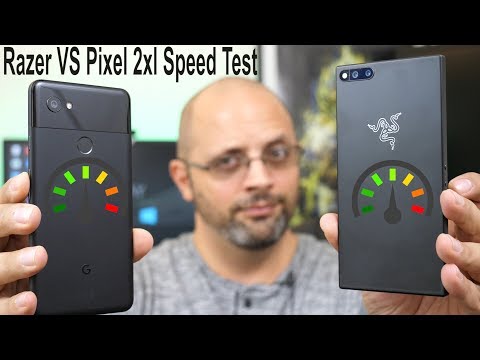 The @Razer Phone Speed Test VS @Google Pixel 2 XL (App Loading & Ram Management Test)