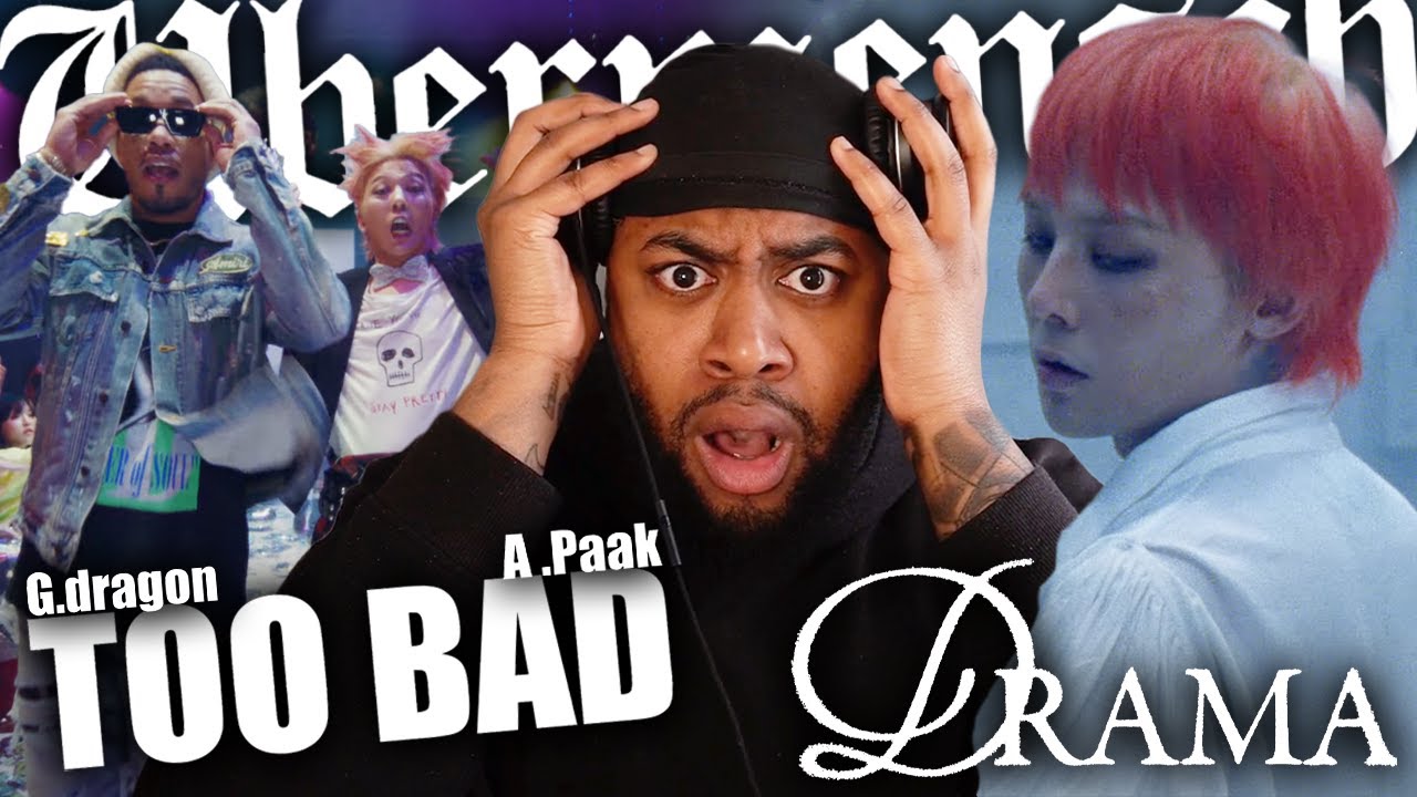 G-DRAGON - TOO BAD (feat. Anderson .Paak) & 'DRAMA' CONFUSED REACTION!