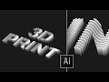 Creating a 3D Printer-Inspired Effect in Illustrator | Step-by-Step Tutorial