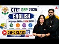 CTET 2026 English Demo Class | CTET EnglishLanguage Skills - LSRW | By Nidhi Arora
