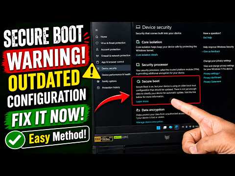 Secure Boot Warning? Fix Older Boot Trust Configuration (Easy Guide)