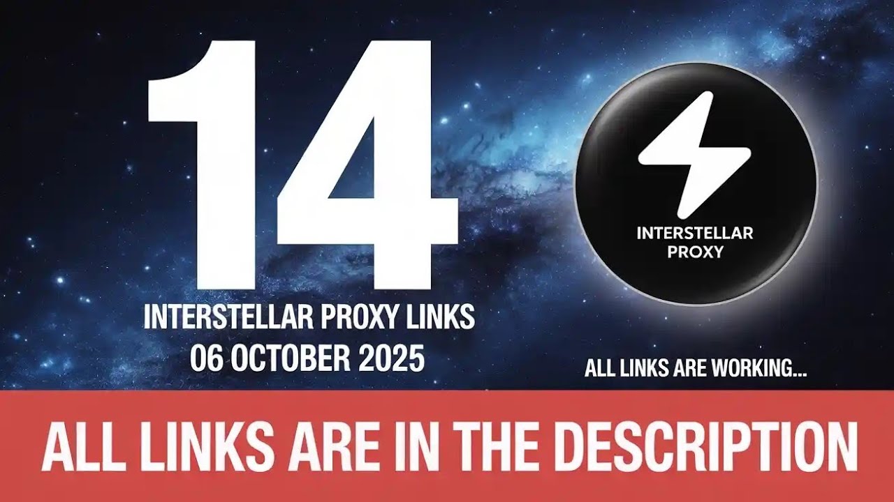 13+ new interstellar proxy links 2025 unblocked the website - YouTube