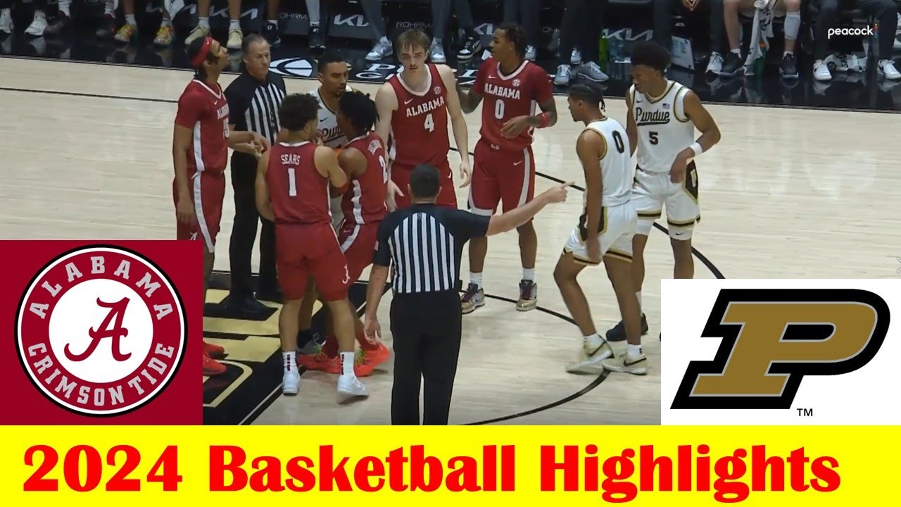 #2 Alabama vs #13 Purdue Basketball Game Highlights 11 15 2024
