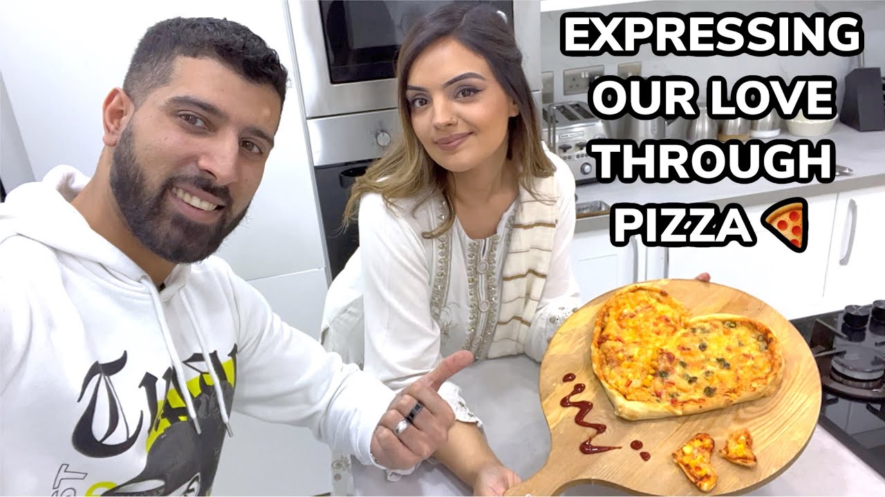 WE MAKE HEART PIZZAS FOR THE FIRST TIME | FULL RECIPE | ROMANTIC PIZZA