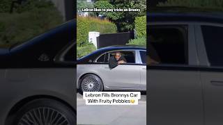 LeBron like to play tricks on bronny #basketball #nba #funny #lebronjames
