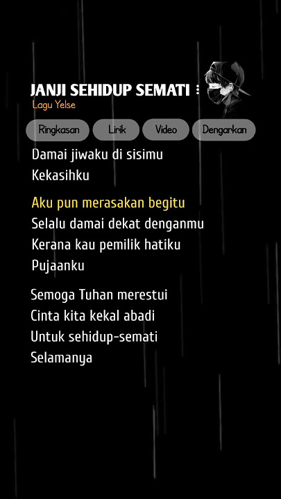 Janji Sehidup Semati.😔🥀#song #yelse #janjisehidupsemati