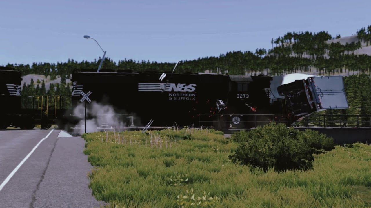 BeamNG drive Train Vs Car 6!