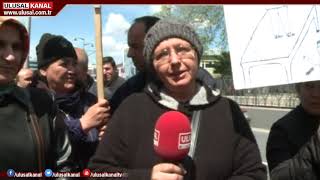 Uzel Işçileri Eylemde