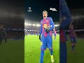 Gavi hands Lamine Yamal the Player of the Match award 🏅 #UCL #Yamal #Barcelona