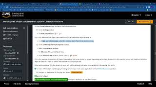 AWS Working with Amazon CloudFront for Dynamic Content Acceleration
