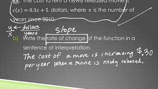 1.4 Linear Functions and Models (part 1)
