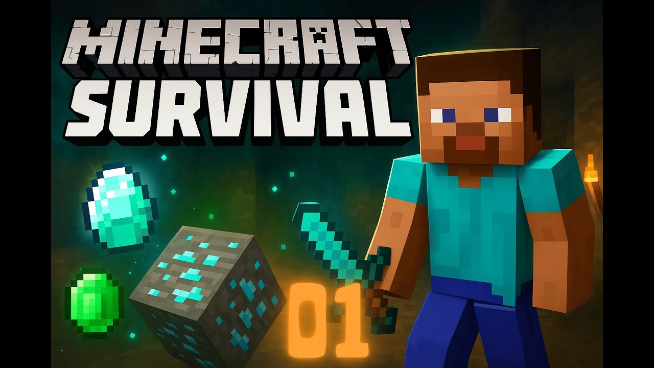 I found a village… and discovered diamonds! – Minecraft Survival EP.1 ...