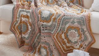 Left Hand: Crochet Desert Dreams Throw Joins & Border