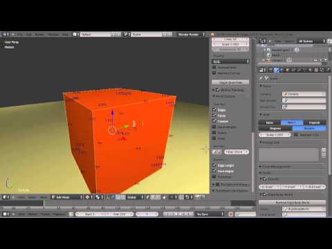 Blender Tutorial - Math for Animators - Metric System and Applying a Scale