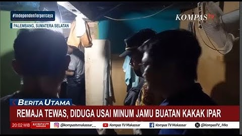 Seorang Remaja DI Palembang T3was Diduga Usai Minum Jamu Buatan Kakak Ipar