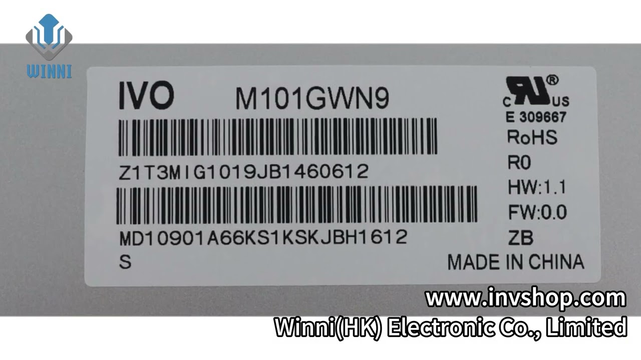 M101GWN9 R0 IVO 10.1" TFT-LCD screen 1024*600 Display