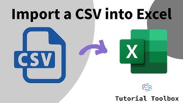 How to Import a CSV into Excel