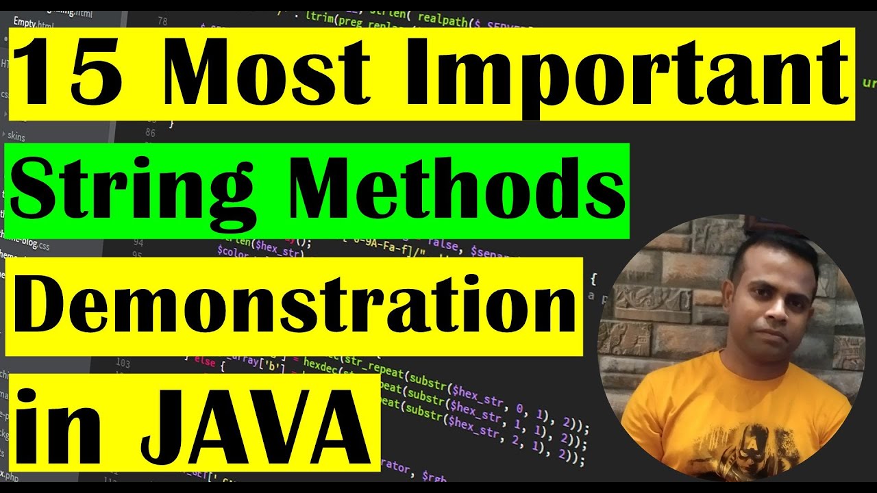 15 Most Important Predefined String Methods in JAVA with Proper ...