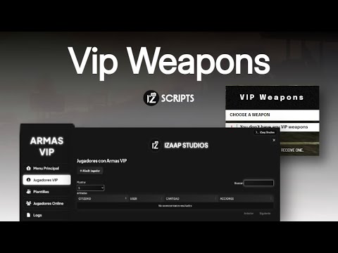 VIP Weapons - Armas VIP | iZaap Studios | QBCore & ESX - FIVEM - YouTube