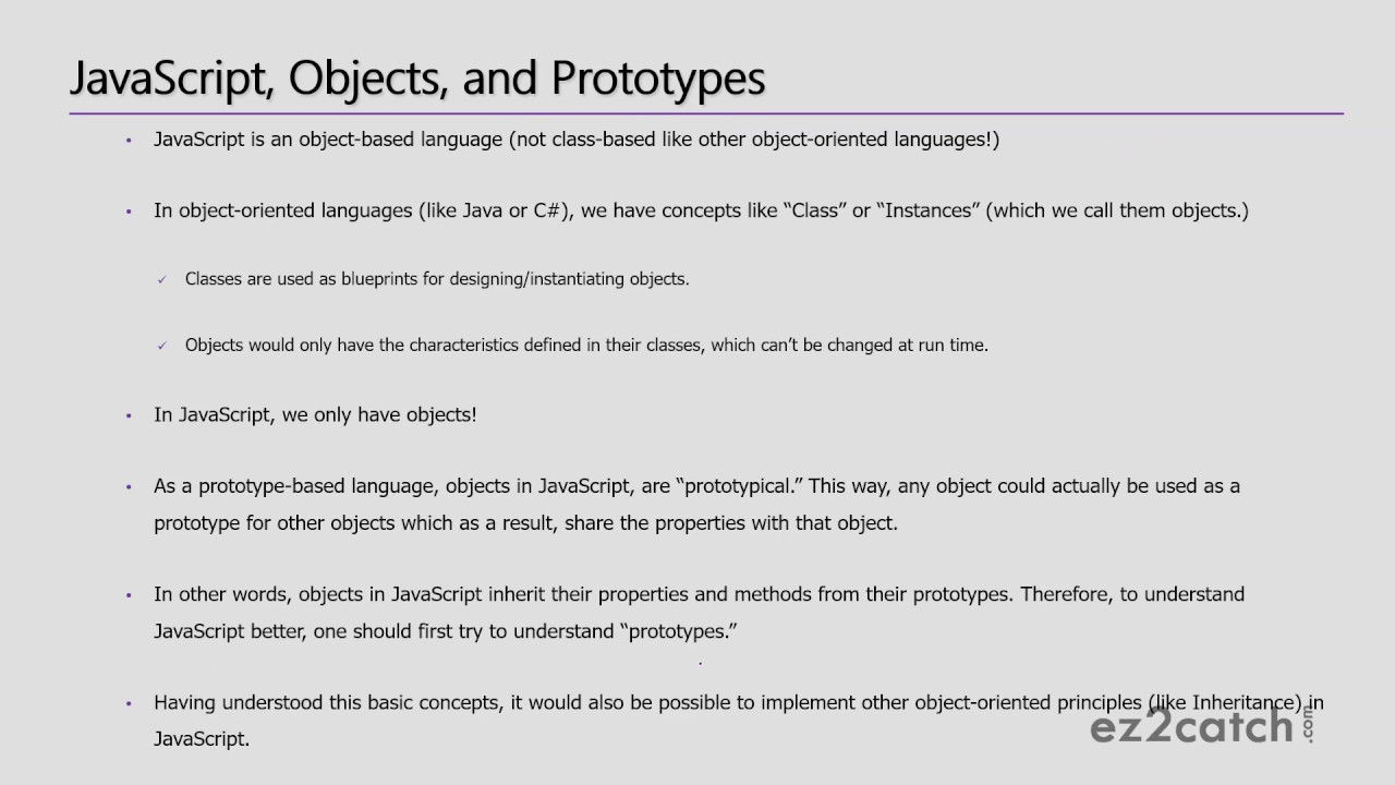 JavaScript Objects and Prototypes
