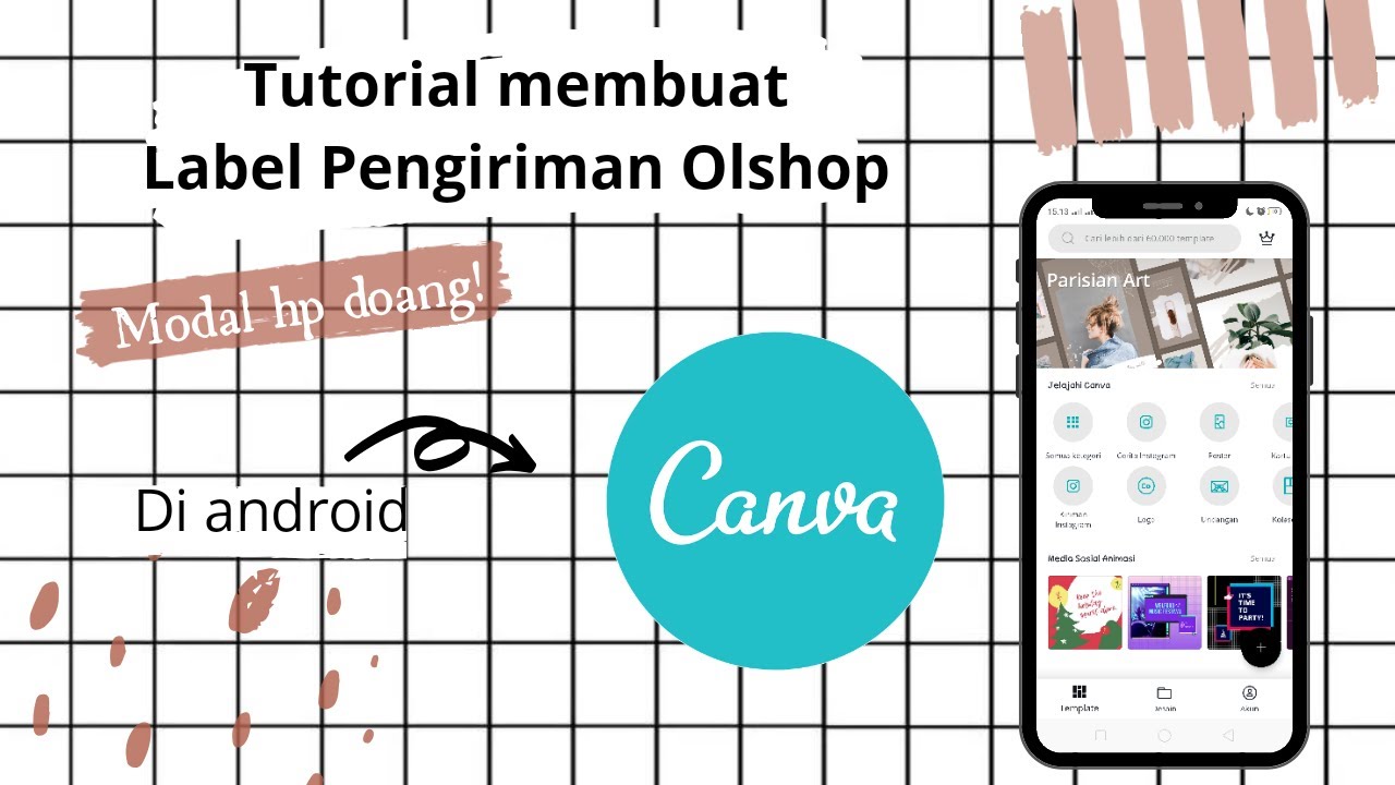  CARA  MUDAH MEMBUAT DESAIN  LABEL OLSHOP DI  ANDROID  YouTube