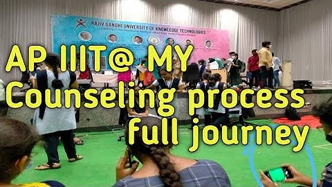 AP IIIT@MY Counseling process || Full journey