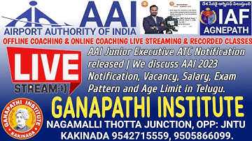 II 23/11/23 II AAI Notification Complete Details, By Mr.  Shiva Shankar Sir II