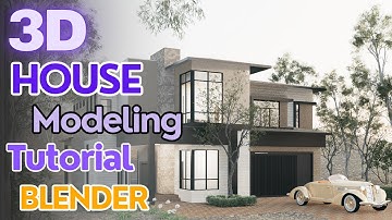 10 🏠 Complete Modern House Modeling in Blender – Full 3D Design Series✨