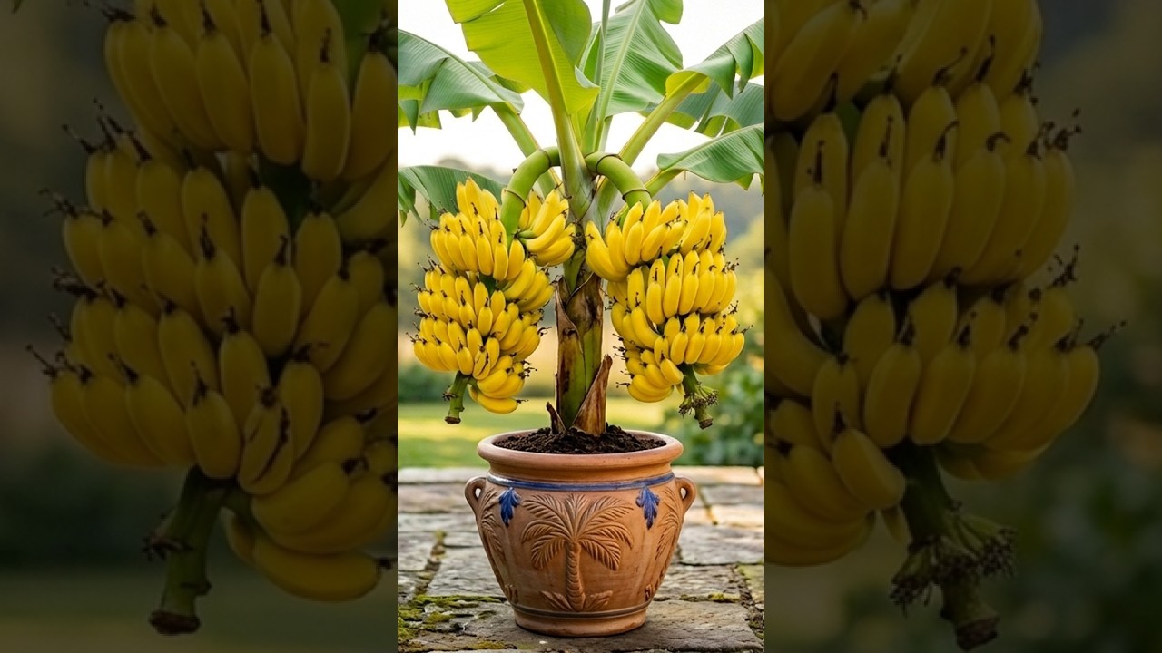 🍌Banana Tree Planting EXPLODE with Growth Using This Simple Technique! #banana #live #shorts