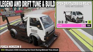 FH6 AWD DRIFT TUNE 1990 MITSUBISHI #269 ATTACKING THE CLOCK RACING MINICAB TIME ATTACK - S1 CLASS -
