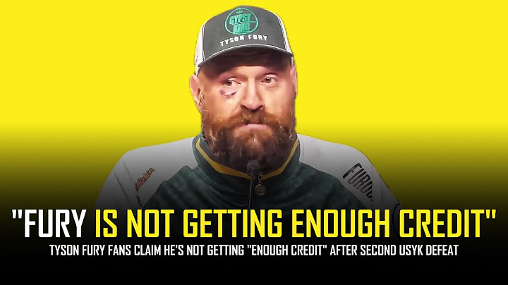 FANS OF SORE LOSER TYSON FURY CLAIM HE'S "NOT GETTING ENOUGH CREDIT" AFTER SECOND USYK LOSS 🤣🤣🤣