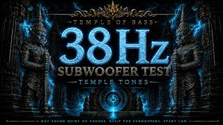 TEMPLE TONES 38Hz ⚡ Subwoofer Test