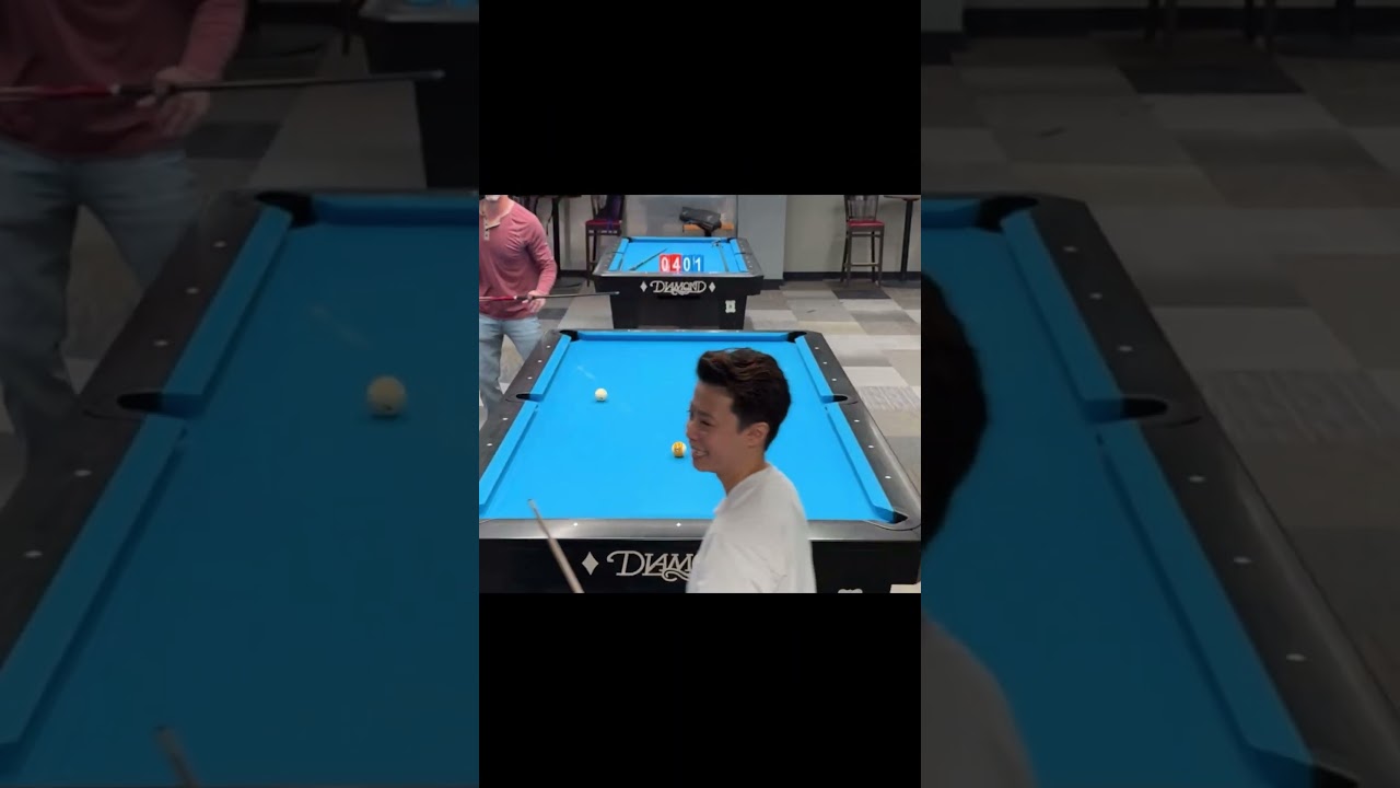 Image of video the Amateur shocks pro with this unbelievable shot! #billiards #pool #athlete #nineball 25