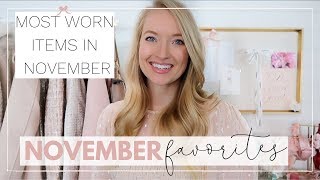 MOST WORN FASHION ITEMS + HOLY GRAIL BEAUTY | NOVEMBER FAVORITES 2019 | Amanda John