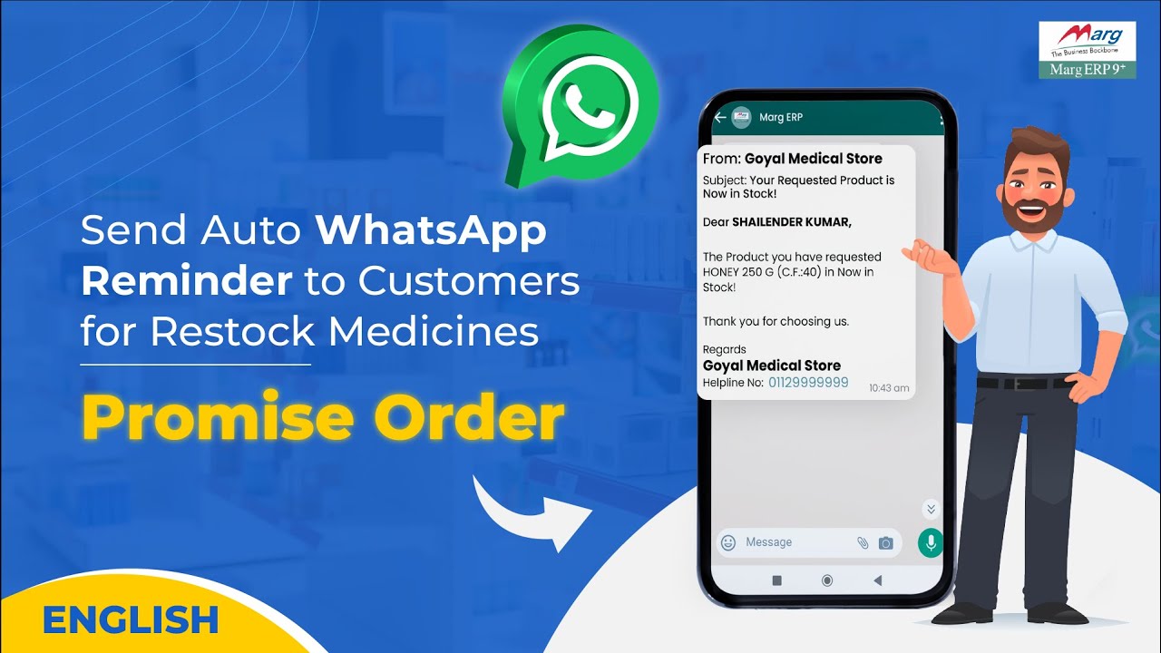 Empower your pharmacy business with Marg ERP's Promise Order- For Demo Call 9999999364