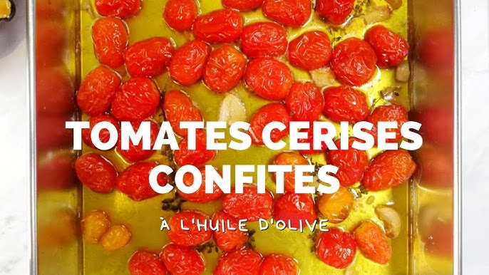 Tomates cerises confites au four 