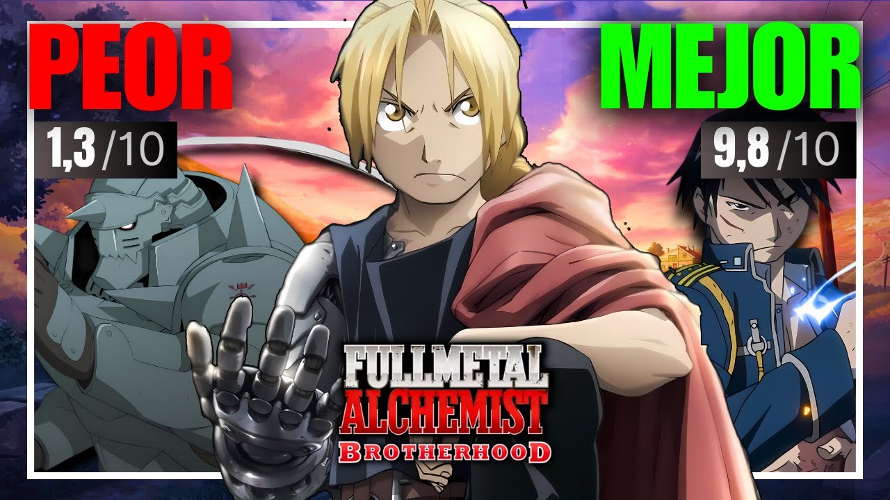 Vi los 3 EPISODIOS MEJOR Y PEOR CALIFICADOS de FULLMETAL ALCHEMIST BROTHERHOOD