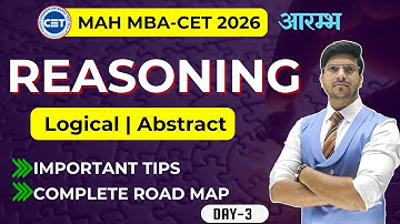 DAY-3| MAH MBA CET 2026 Masterplan: CRACK Reasoning Section with Ease? by Rohit Sir
