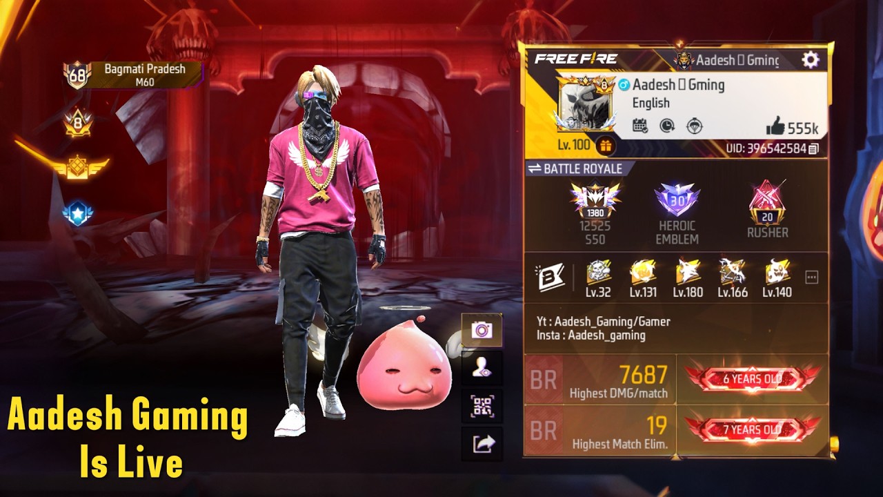 🔴[Live Free Fire New Rank Season Rank Push Live !!