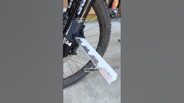 Fork mounted razor machetes! #mtb #mountainbike #shorts