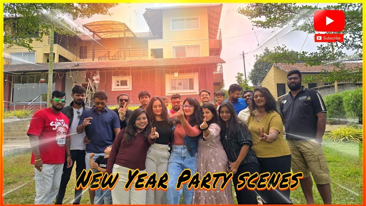 New year party scenes - 2026 🤩🥳ಮಜ ಇದೆ full ನೋಡಿ 🤣🤣