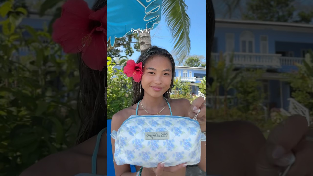 beach makeup routine 🌞✨🧴 